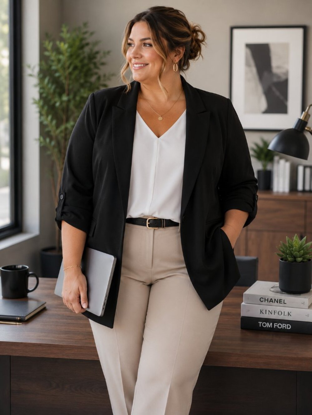 Simply Vera Vera Wang Open Front Blazer | Size XXL | Career Chic